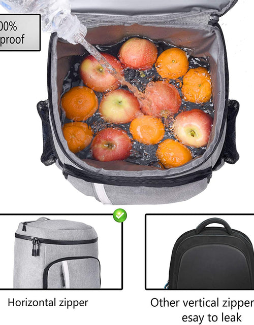 Load image into Gallery viewer, Backpack Cooler Leakproof Insulated Waterproof Backpack Cooler Bag, Lightweight Soft Beach Cooler Backpack for Men Women to Work Lunch Picnics Camping Hiking, 30 Cans
