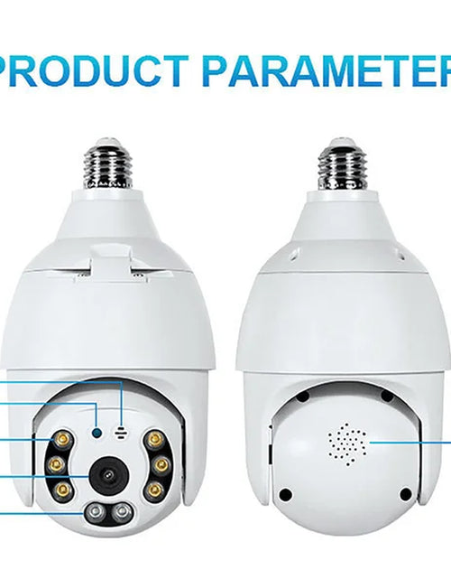 Load image into Gallery viewer, 1080P 2MP Light Bulb Security Camera, 360 Degree Pan Tilt Panoramic IP Camera, Smart Home Camera
