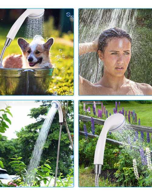 Load image into Gallery viewer, Portable Camping Shower Outdoor USB Rechargeable Electric Shower Pump for Camping Car Washing Gardening Pet Cleaning
