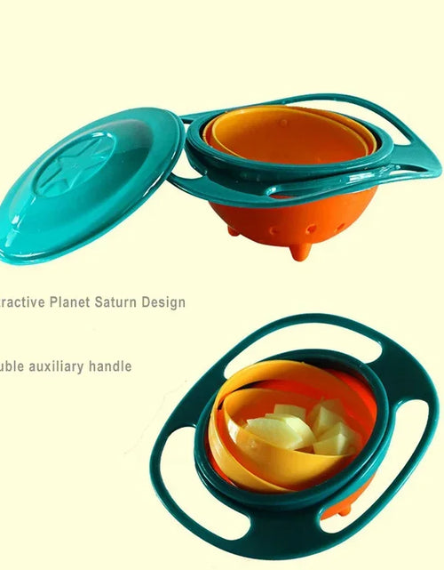 Load image into Gallery viewer, Universal Gyro Bowl Children Rotary Balance Novelty 360° Rotate Spill Proof Feeding Dishes Baby Training Rotary Balance Toy New
