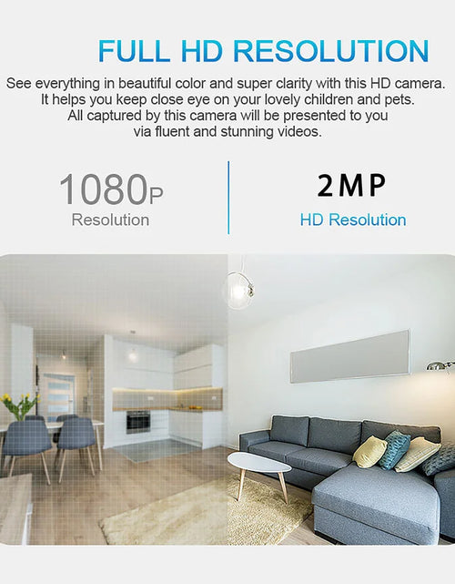 Load image into Gallery viewer, 1080P 2MP Light Bulb Security Camera, 360 Degree Pan Tilt Panoramic IP Camera, Smart Home Camera
