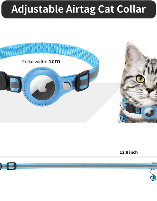 Load image into Gallery viewer, Anti-Lost Pet Cat Collar for the Apple Airtag Protective Tracker anti Lost Positioning Collar Waterproof Reflective Pet Collars
