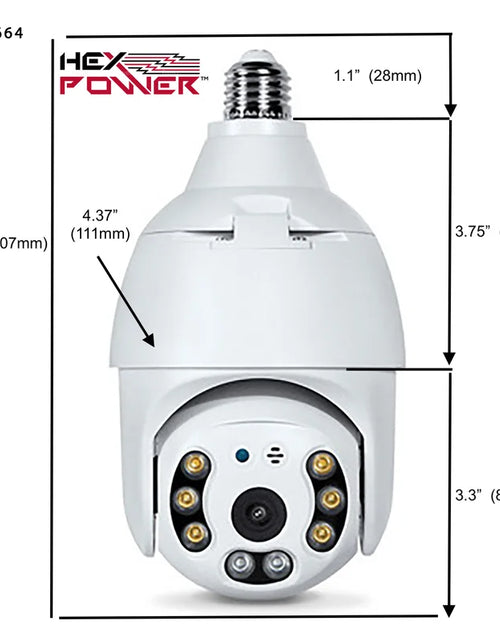 Load image into Gallery viewer, 1080P 2MP Light Bulb Security Camera, 360 Degree Pan Tilt Panoramic IP Camera, Smart Home Camera
