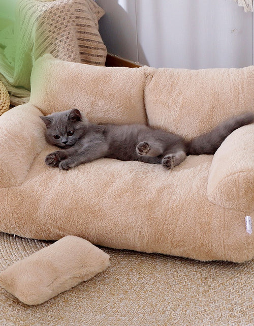 Load image into Gallery viewer, Luxury Cat Bed Sofa Winter Warm Cat Nest Pet Bed for Small Medium Dogs Cats Comfortable Plush Puppy Bed Pet Supplies
