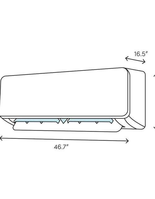 Load image into Gallery viewer, 24000 BTU Wi-Fi Connected Ductless Mini Split Air Conditioner for 1400 Square Feet with Heater and Remote Included
