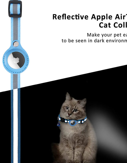 Load image into Gallery viewer, Anti-Lost Pet Cat Collar for the Apple Airtag Protective Tracker anti Lost Positioning Collar Waterproof Reflective Pet Collars
